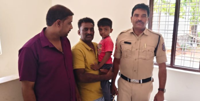 Aleru police safely handed over the boy to his parents.