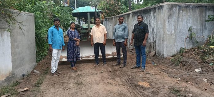 Removal of debris in Ganesh Nagar