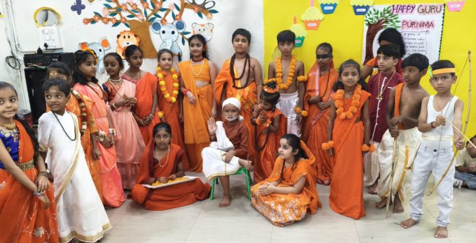 Guru Purnima celebrations at Smiles School