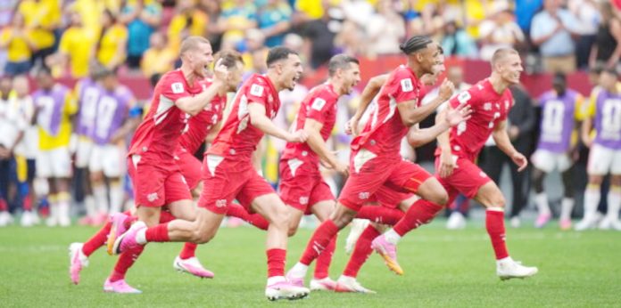Switzerland through to the quarters