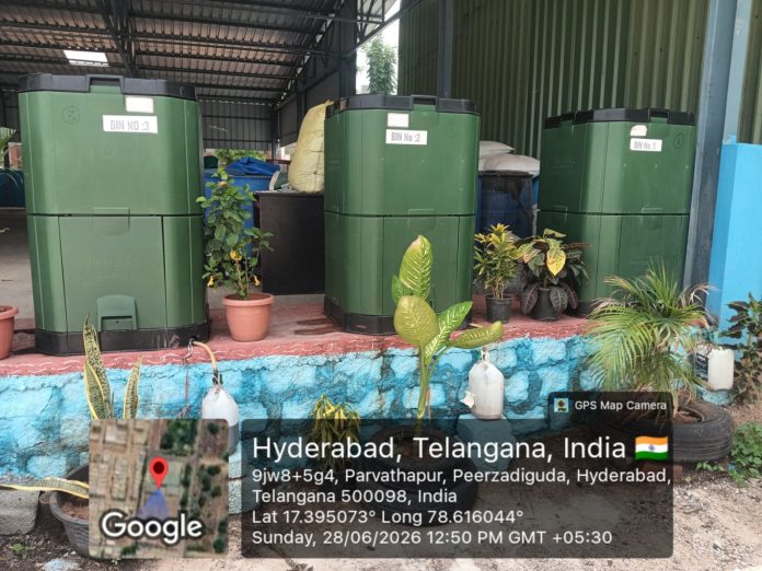 హైదరాబాద్లో తొలి ఏరోబిన్ కంపోస్ట్ హార్వెస్ట్
