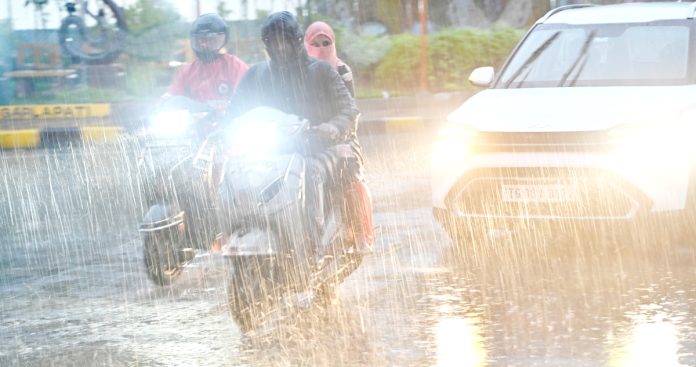 Heavy rain in Hyderabad
