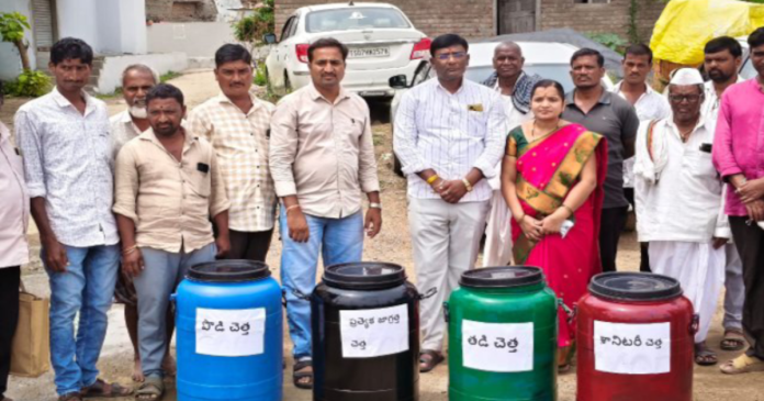 పెద్ద షక్కర్గాలో నాలుగు రకాల చెత్త సేకరణ కార్యక్రమం