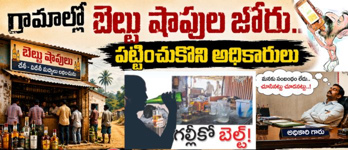 గ్రామాల్లో బెల్టుషాపుల జోరు.. పట్టించుకోని అధికారులు