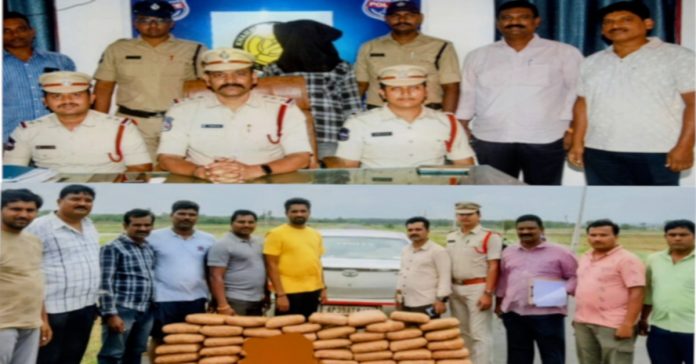 సత్తుపల్లిలో భారీస్థాయిలో ‘గంజాయి’ పట్టివేత