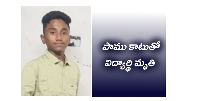 Student dies of snakebite