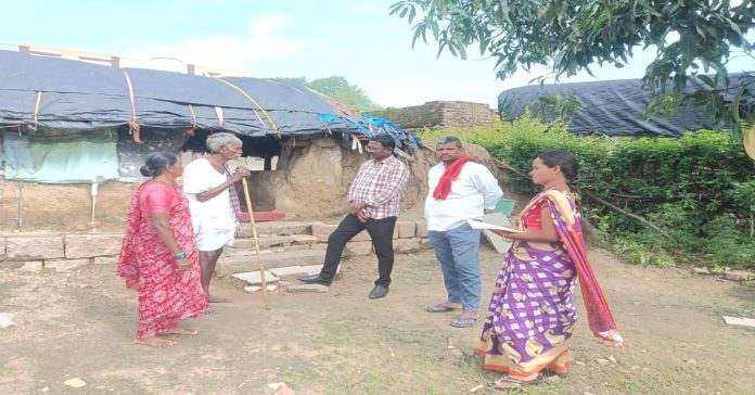 Dalits still live in thatched huts today.
