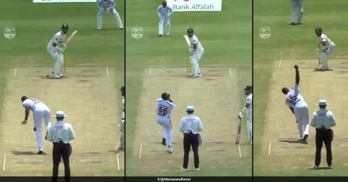 West Indies fast bowler Justin Greaves sets a new record.