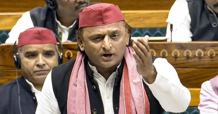 Akhilesh Yadav takes a dig at the Modi government.