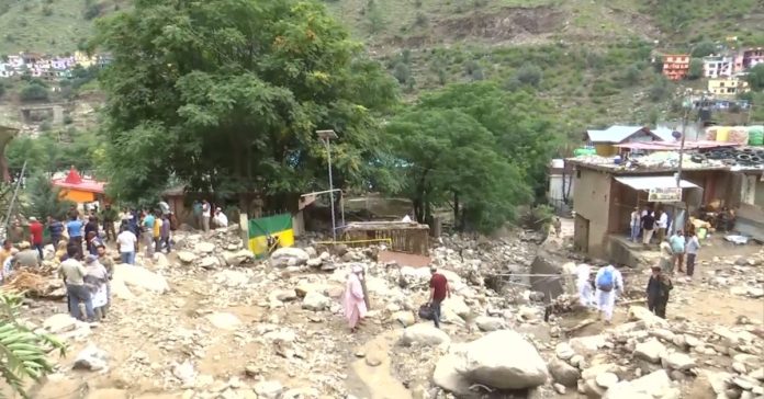 Devastating floods in Doda, Kashmir