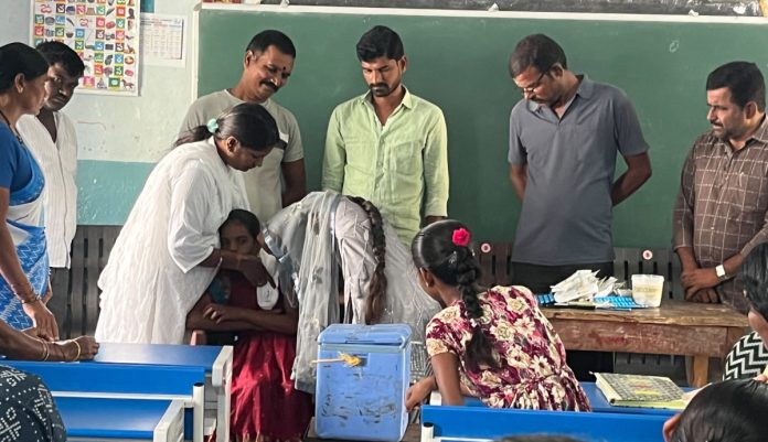 పెద్ద ఏడ్గిలో హెచ్ పీవీ వ్యాక్సినేషన్ కార్యక్రమం