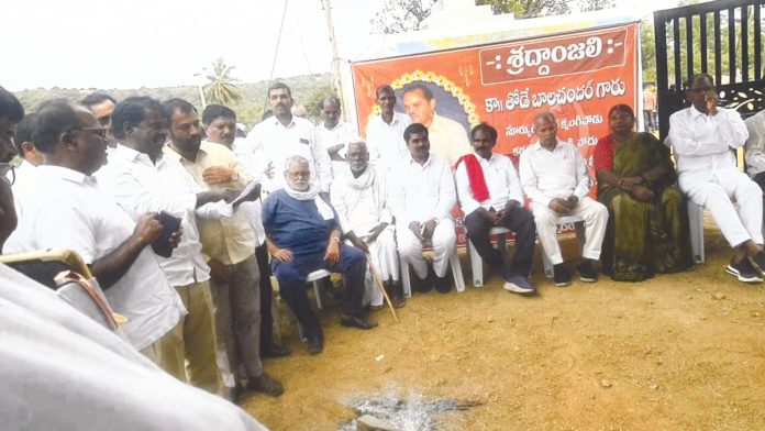 తోడే బాలచందర్కు జాన్వెస్లీ నివాళి