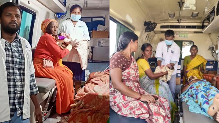 108 అంబులెన్స్లో సాధారణ ప్రసవాలు.. తల్లీబిడ్డలు క్షేమం