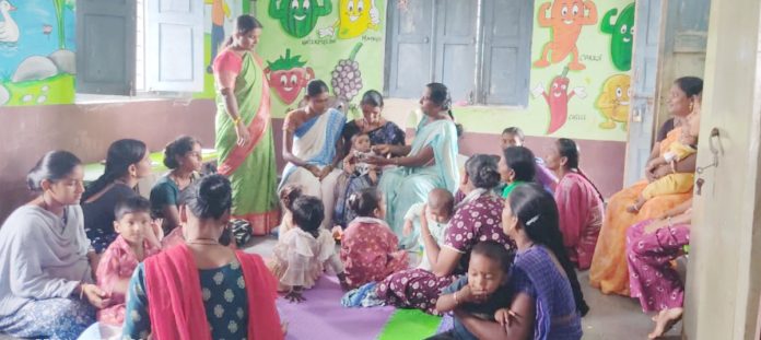 కేమ్రాజ్ కల్లాలి తాండ అంగన్వాడిలో తల్లిపాల వారోత్సవాలు