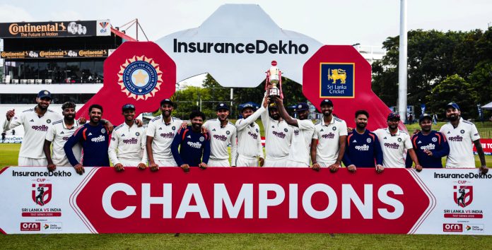 Team India wins the Test series