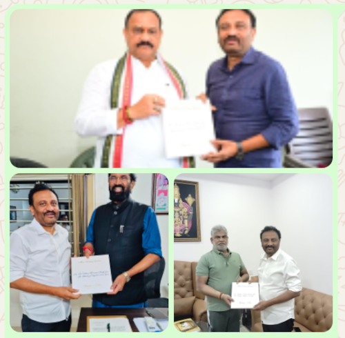 టీపీసీసీ చీఫ్, మంత్రి ఉత్తమ్, స్పీకర్ లను కలిసిన ఎమ్మెల్యే తోట