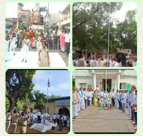 మద్నూర్ మండల కేంద్రంలో ఘనంగా 80 వ స్వతంత్ర వేడుకలు