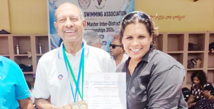 Marri Lakshman Reddy on a roll in swimming