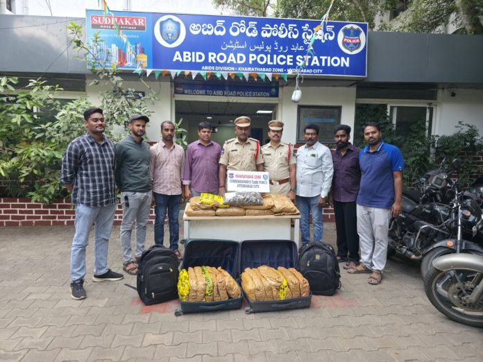 విశాఖపట్నం టూ ఢిల్లీకిగంజాయి రవాణా