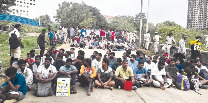 హైడ్రాలో ఉద్యోగాలకు పోటెత్తిన నిరుద్యోగులు
