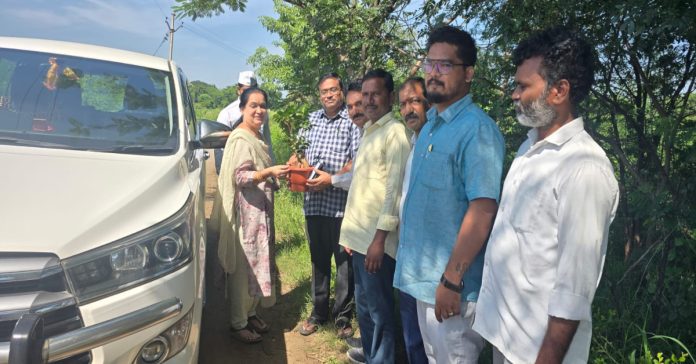 హైద్లాపూర్ లో భూ రీ సర్వే.. పరిశీలించిన అదనపు కలెక్టర్