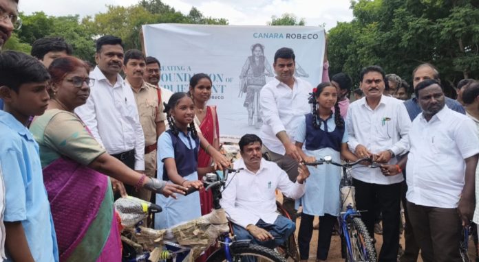 Bicycles distributed to 230 students