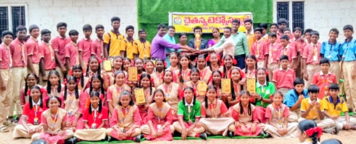 'Chaitanya' Techno School emerges winner in Mandal level games