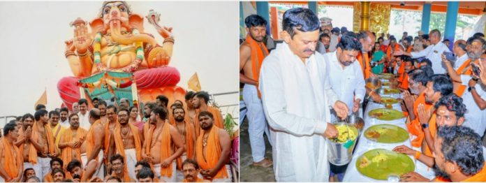 గణేష్ మండపాలను దర్శించుకున్న మంత్రి పొంగులేటి