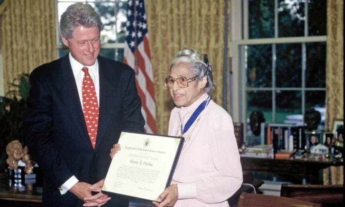 Rosa Parks who fought against discrimination