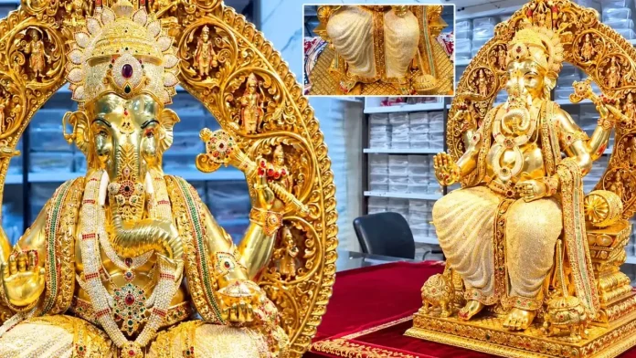 బంగారం, వజ్రలతో బేగంబజార్లో గణపతి