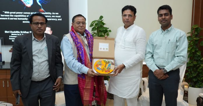 మంత్రి శ్రీధర్బాబుతో నీతి ఆయోగ్ సభ్యుడు డా. వీకే సారస్వత్ భేటీ