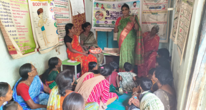 అంగన్వాడీలో పోషణమాసం Nutrition month in Anganwadi