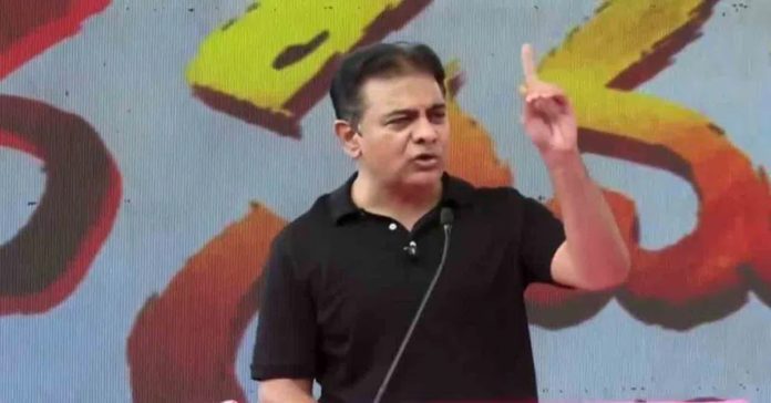 KTR's criticism of the Congress government