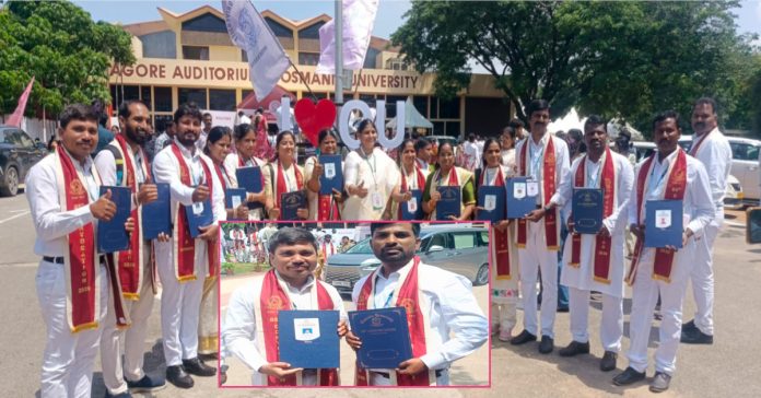 ఓయూలో 85వ స్నాతకోత్సవం..జీ.లక్ష్మణ్, పొతనలకు Ph.D పట్టాలు